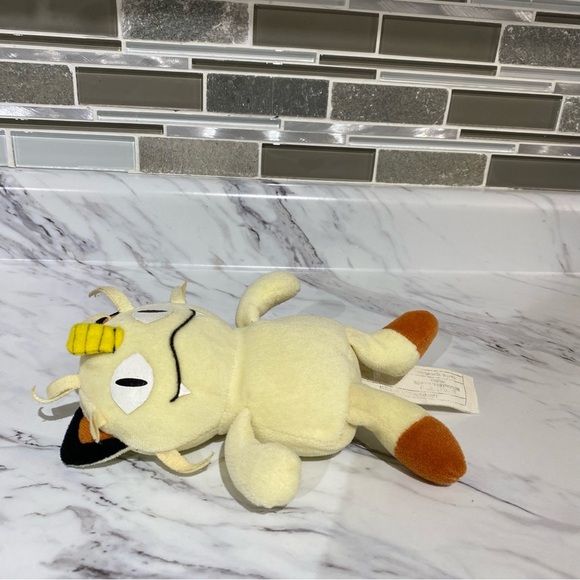 Vintage Nintendo Pokémon bean bag plushie Meowth 1998 - Picture 6 of 7